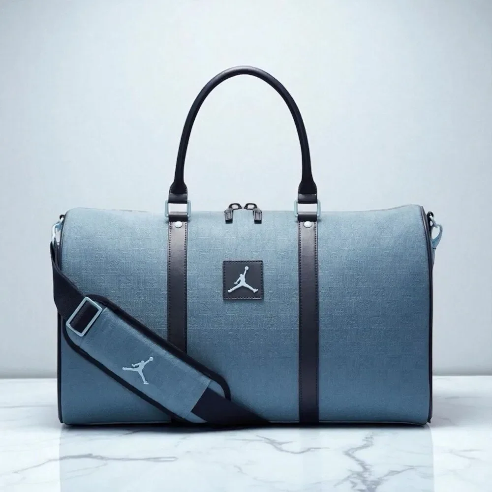 Jordan Duffle Bag WMNS Blue Weekender Monogram‎ Nike MA0759-M0S Carry On Sz 25L